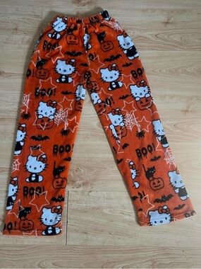 Hello Kitty Halloween PJ Pajama Pants - Size XS Fuzzy Fleece